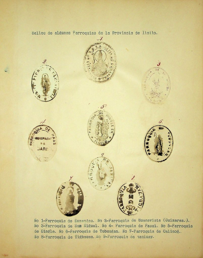 PHILIPPINE REPUBLICAN SEALS IN THE VISAYAS ALBUM OF THE NATIONAL HISTORICAL COMMISSION OF THE PHILIPPINES COLLECTION